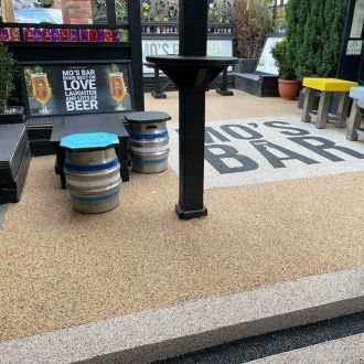 Resin Bound bar outdoor area